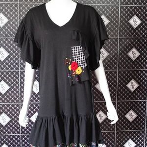 Women top wear DOUBLE FLARED TUNIC, flare at hem
